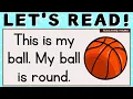 LET S READ SIMPLE SENTENCES PRACTICE READING ENGLISH TEACHING MAMA