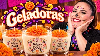 CÓMO HACER VELADORAS COMESTIBLES de gelatina / GELADORAS PASO A PASO