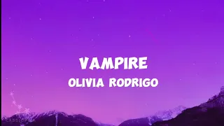 Olivia Rodrigo Vampire Lyrics 
