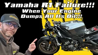 Yamaha R1 Engine Failure - When Your Track Bike Dumps All Its Oil