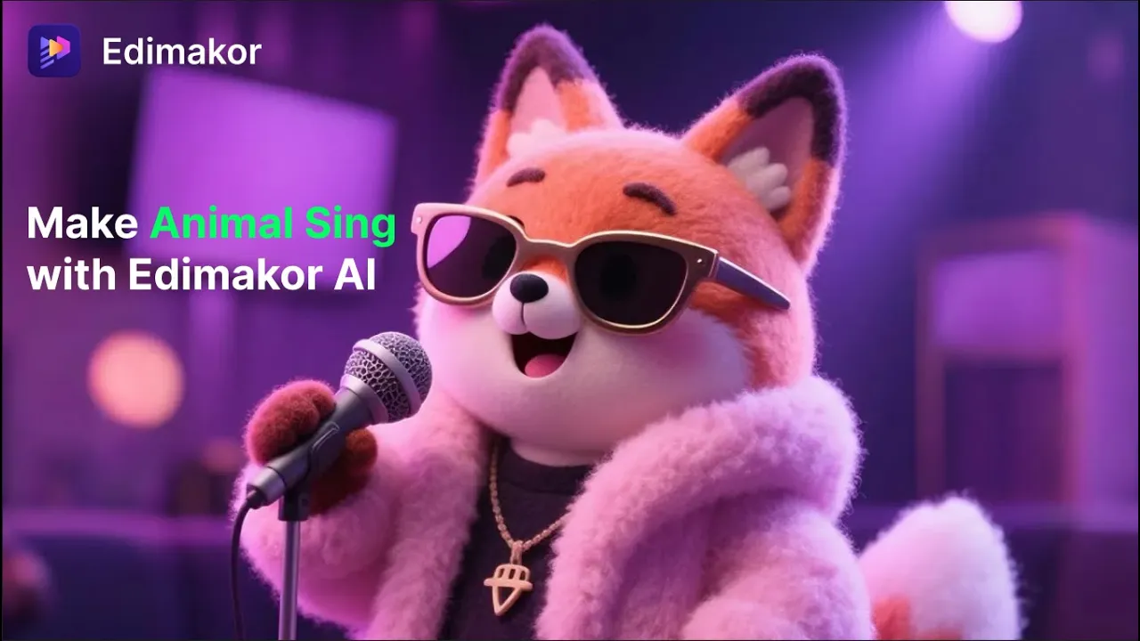 Edimakor AI — EdiMaker — Make Animals Sing (YouTube video ad)