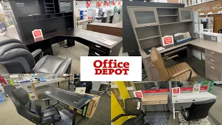 Office Desk and Chair In office Depot Shop with me
