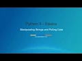14 Python 3 - String Manipulation and data pulling
