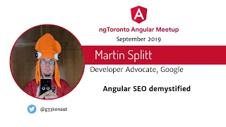 Martin Splitt - Angular SEO demystified