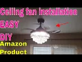 Elegant Fandalier assembly DIY fan installation