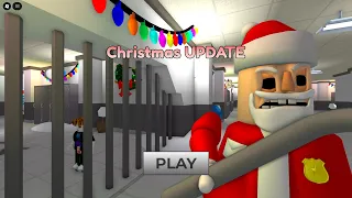 XMAS GARY SCHOOL PRISON RUN! SCARY OBBY roblox Gameplay Walkthrough No Death 4K