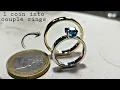 Download Lagu I turn a coin into couple rings- handmade ring - how it's made jewelry