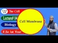 Biology Ch-Lecture Cell membrane F Sc 1st Year
