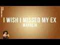 Mahalia - I Wish I Missed My Ex (Official Karaoke Instrumental) | SongJam