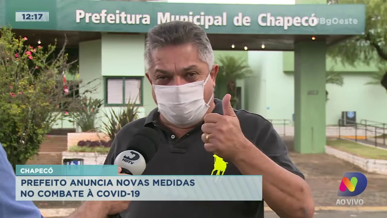 Prefeito de Chapecó anuncia novas medidas no combate ao Covid-19