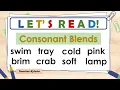 INITIAL AND FINAL CONSONANT BLENDS LEARN TO READ CONSONANT BLENDS PHONICS FOR KIDS