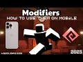 HOW TO USE MODIFIERS ON MOBILE IN ROBLOX DOORS 2025