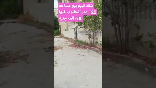 شقه للبيع في في جمصه بيع المساحه 120 متر مطلوب فيها 600 الف جنيه 