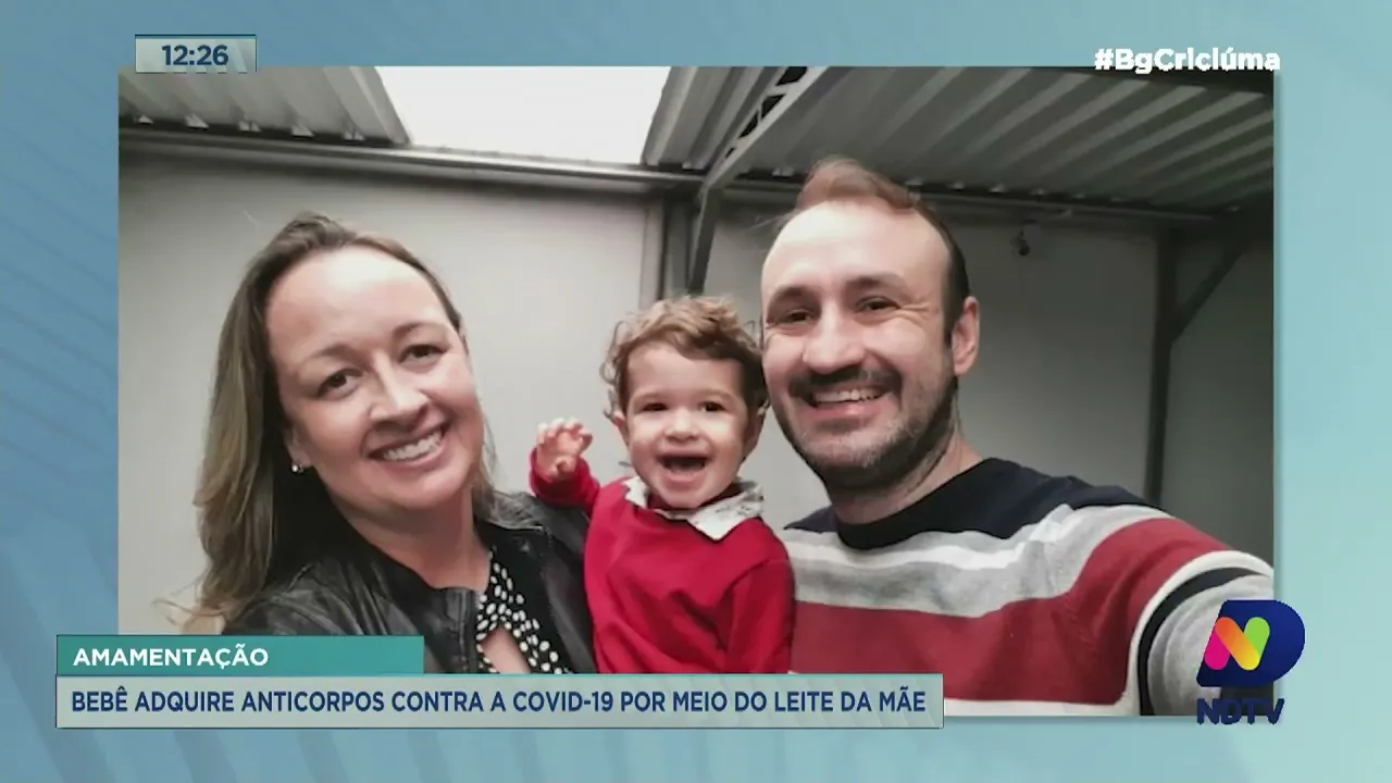 Em Tubarão, criança de dois anos adquire anticorpos da Covid-19 pela amamentação