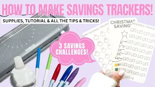 How to Make Laminated Trackers 3 Different Savings Challenges Tutorial Supplies Tips Tricks