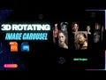 3D Rotating Image Carousel Using HTML CSS Step-by-Step Tutorial