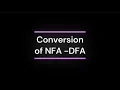 9 Conversion of NFA - DFA