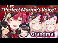 FuwaMoco Perfectly Imitates Marine's Voice and Everyone Loses It 【Hololive】