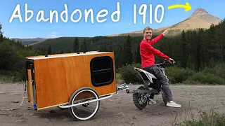I Built an E-Bike Camper to Reach this Abandoned Railroad!