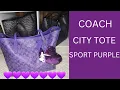 WHAT S IN BAG COACH CITY TOTE SPORT PURPLE COACH CITY TOTE SERIES BAG FINAL BAG
