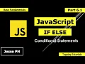 JavaScript Tutorial for Beginners Part 6 if else statement Tagalog - Basics