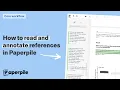 How to read and annotate references in Paperpile