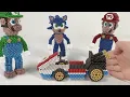 Download Lagu Mario VS Luigi VS Sonic in the Kart Race | Magnetic Games