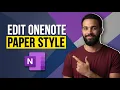 How To Edit OneNote Paper Style Step By Step Guide