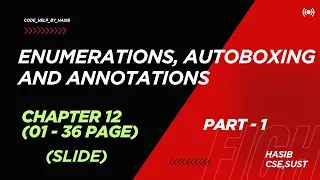 Enumerations Autoboxing and Annotations Part 1 Java Chapter 12 Java Course