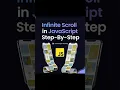 Master JavaScript Infinite Scroll in Minutes Beginner-Friendly Step-by-Step Tutorial 2025