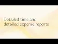 Detailed time and expense reports