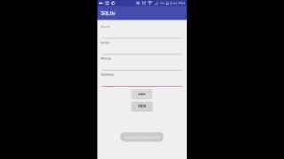 Android SQLite Database Tutorial - Add Update and Delete Record
