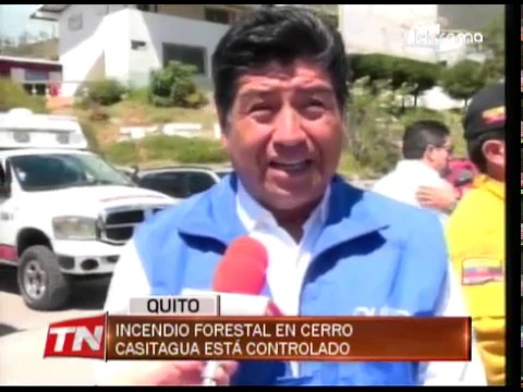 Incendio forestal en cerro Casitagua está controlado