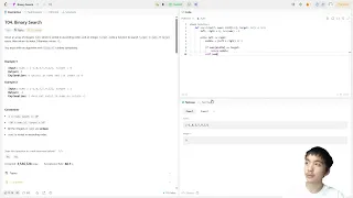 LeetCode 704 Binary Search Clean Coding Walkthrough Interview Explanation