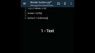 Creating Button with Python Tkinter