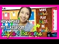 How I Make My Classroom Signs Bulletin Board Letters Classroom DIY
