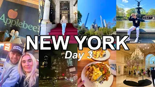 New York Day 3 Vlog Applebees Pedicab Tour Around Central Park Night Bus Tour