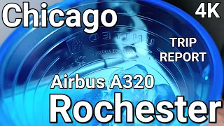 4K UNITED Chicago IL ORD ROC Rochester NY AIRBUS A320 Delayed and full flight Trip Report