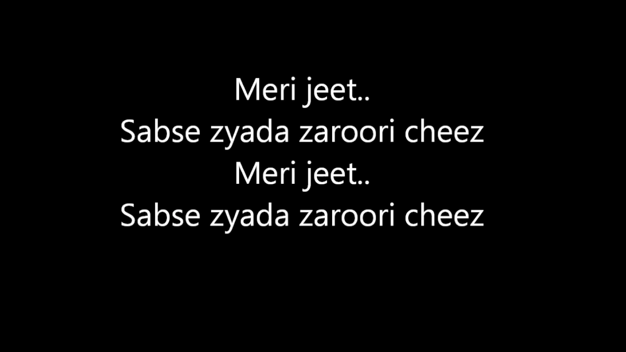 Meri Jeet by Bohemia (Full Song with Lyrics)