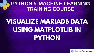 Visualize MariaDB Data Using Matplotlib in Python