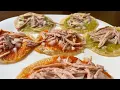 Chalupas poblanas verdes y rojas para negocio Receta muy economica y facil