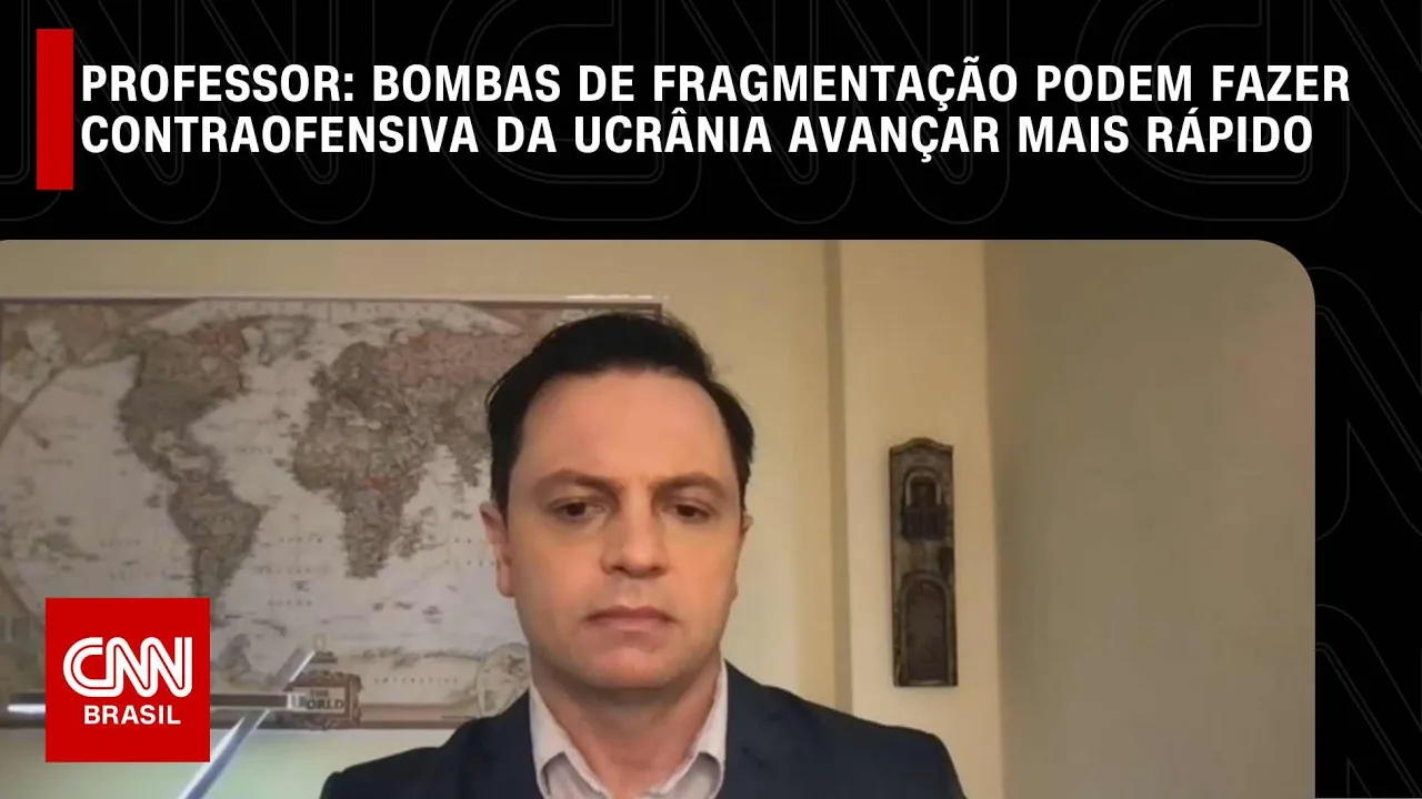 Professor: Bombas de fragmentação podem fazer contraofensiva da Ucrânia avançar mais rápido| LIVE