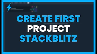 CREATE your FIRST PROJECT on STACKBLITZ STEP by STEP