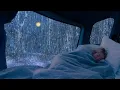 99% Instant Sleep with Rain sounds & Thunder | Cozy Luxury Cabin Relaxation