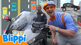 Blippi Learns with The Police Department! 🚓🚨 | Blippi Learns | Learn Jobs with Blippi!