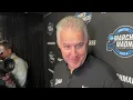 Purdue Coach Matt Painter and Oscar Cluff Locker Room Purdue Basketball vs Texas NCAA Tournament