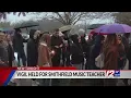 Vigil held for beloved Smithfield teacher