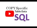 Copy SQL Tables in SQL Server Management Studio