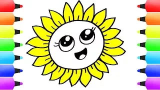 Cute Flowers Coloring Pages Easy How to Draw Flower Coloring Book for Children