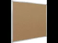 Mead Corkboard Framed Bulletin Board 3 x 2 Cork Board Aluminum Frame - Review